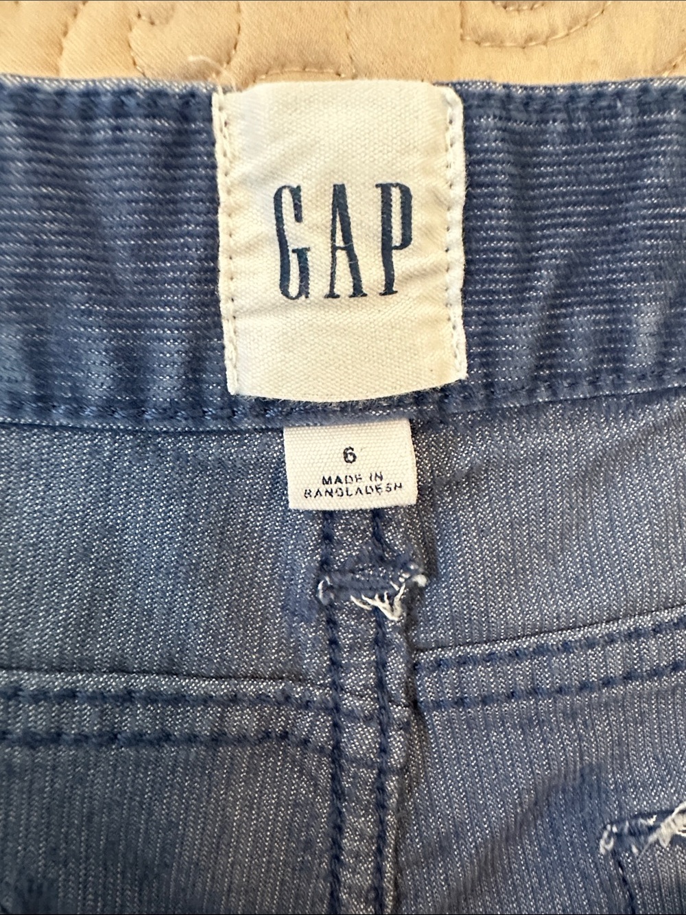 GAP Blue Denim Cutoff Shorts - Picture 2 of 6